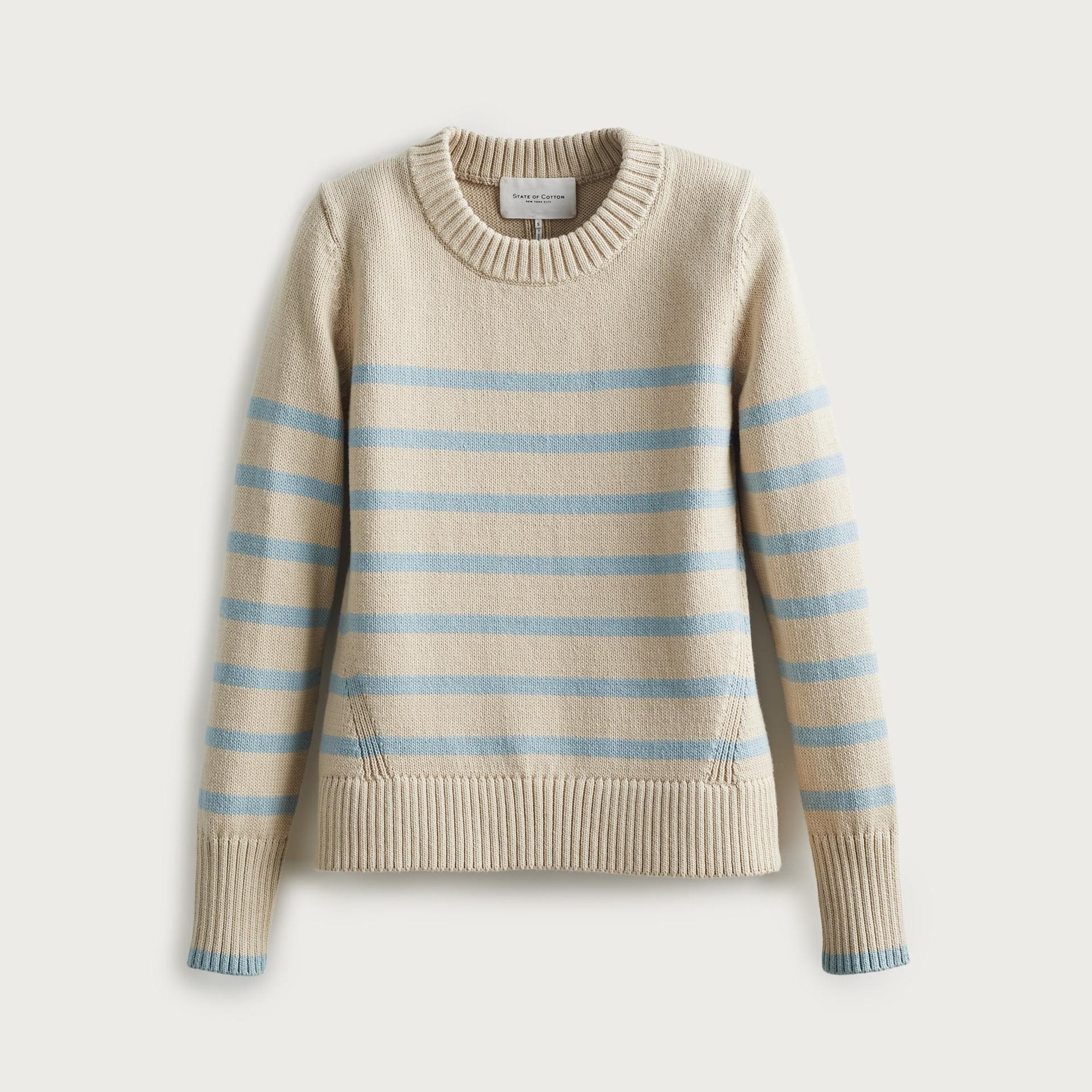 state of cotton nyc castine striped sweater