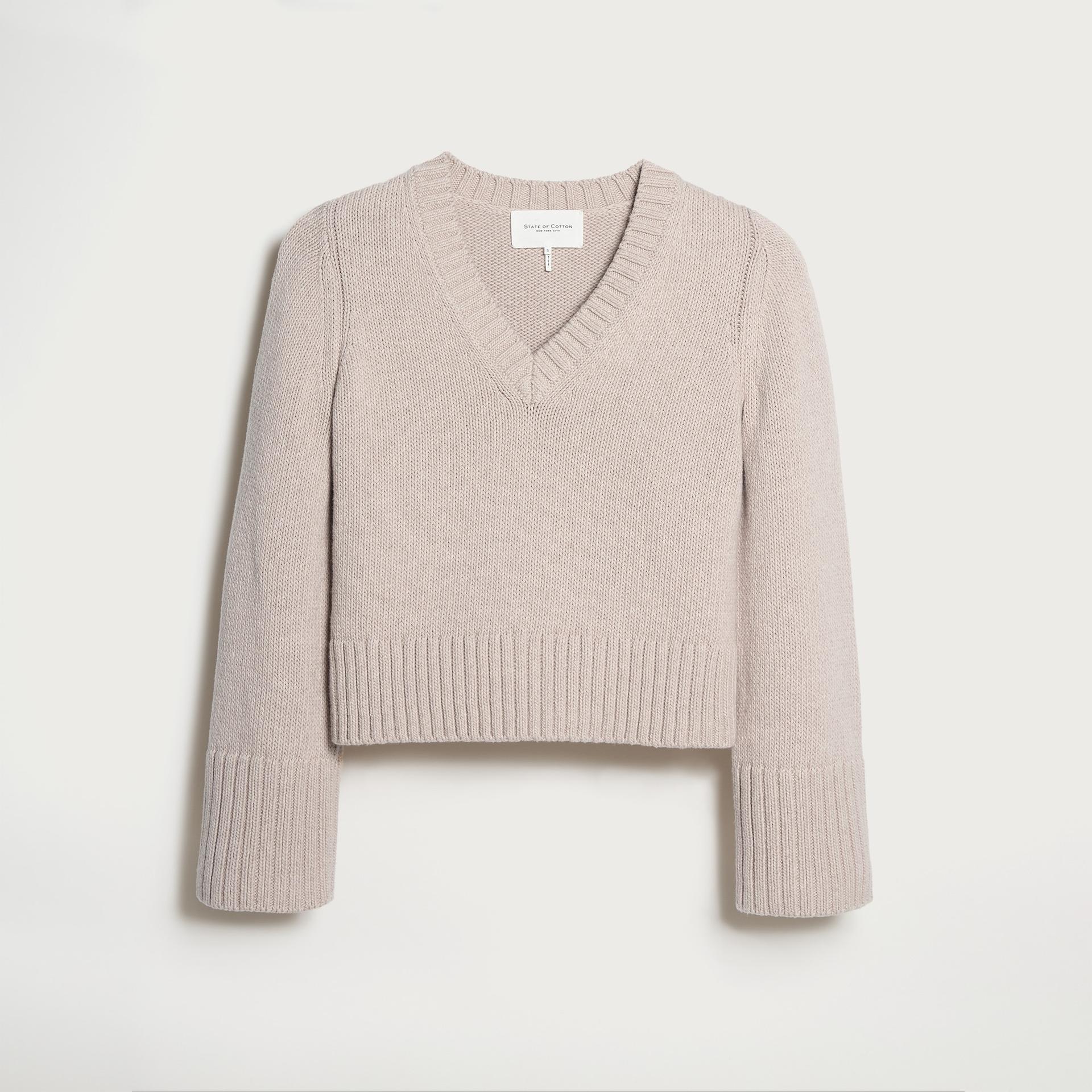 state of cotton nyc easton v-neck pullover sweater