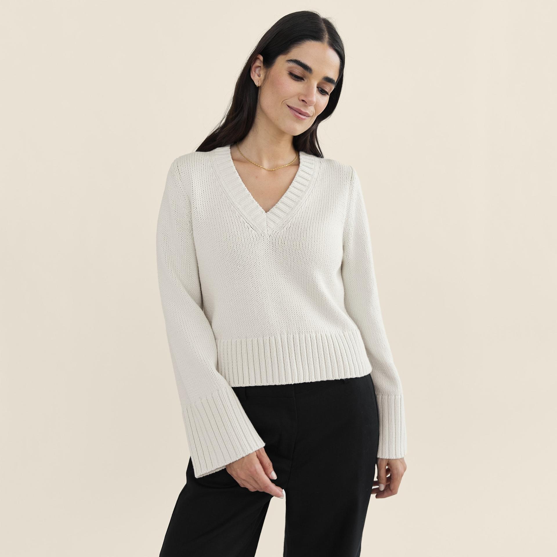 state of cotton nyc easton v-neck pullover sweater