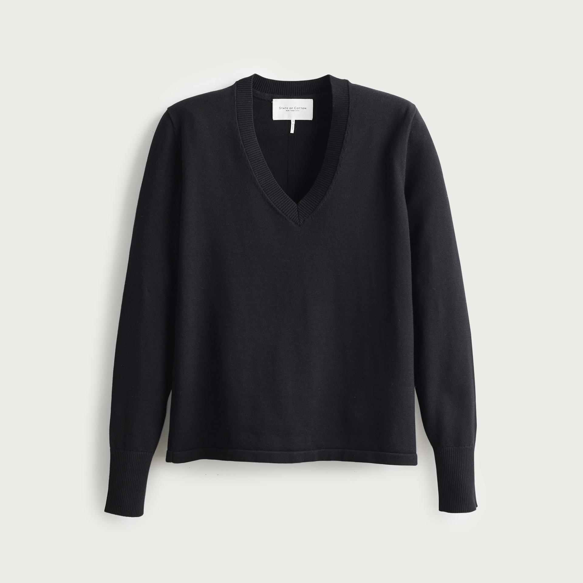 state of cotton nyc ellie v-neck sweater