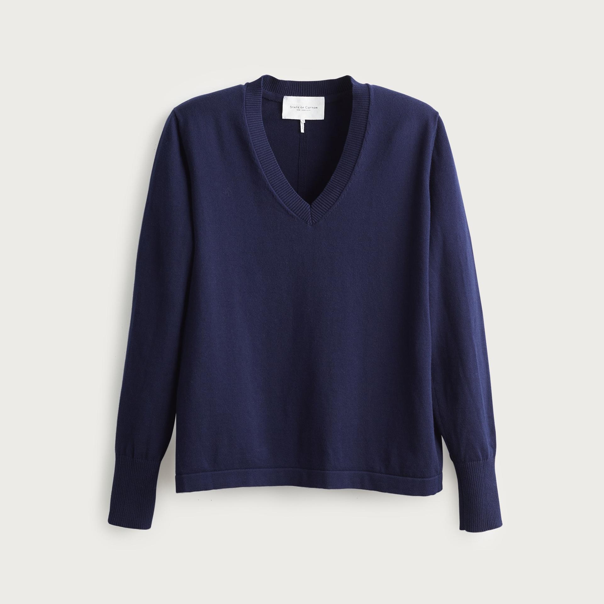 state of cotton nyc ellie v-neck sweater