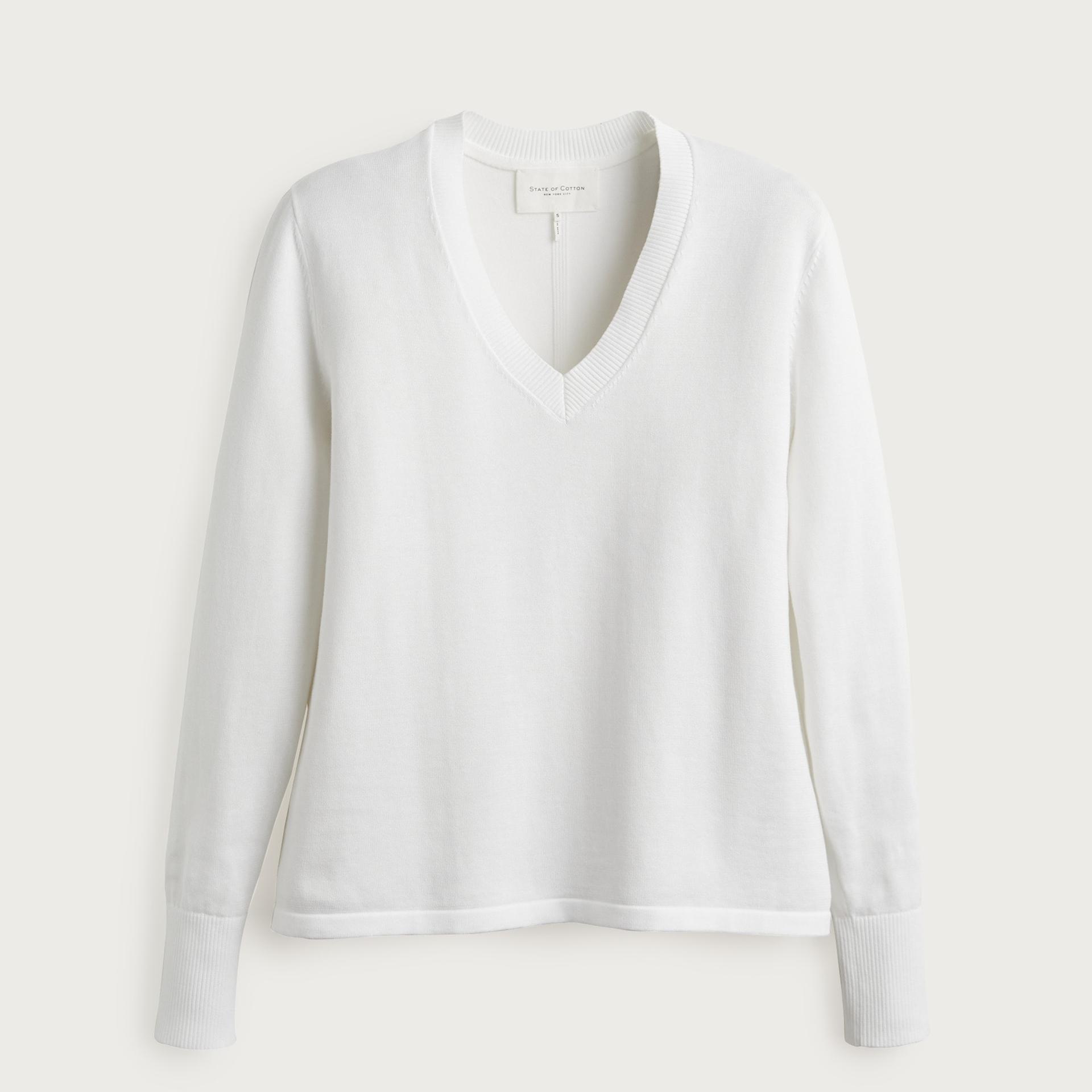 state of cotton nyc ellie v-neck sweater