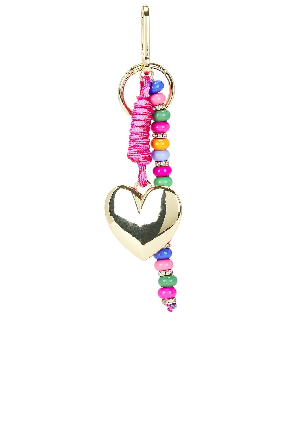 statement heart bag charm