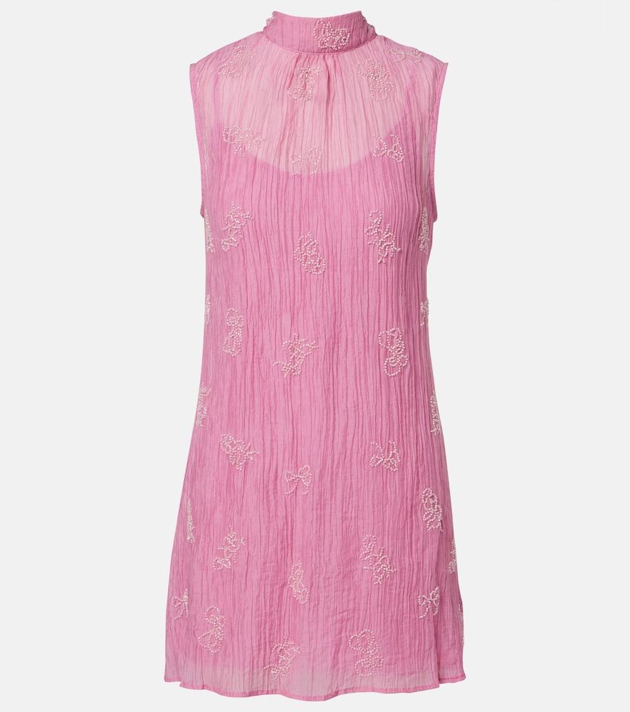 staud albee beaded tie