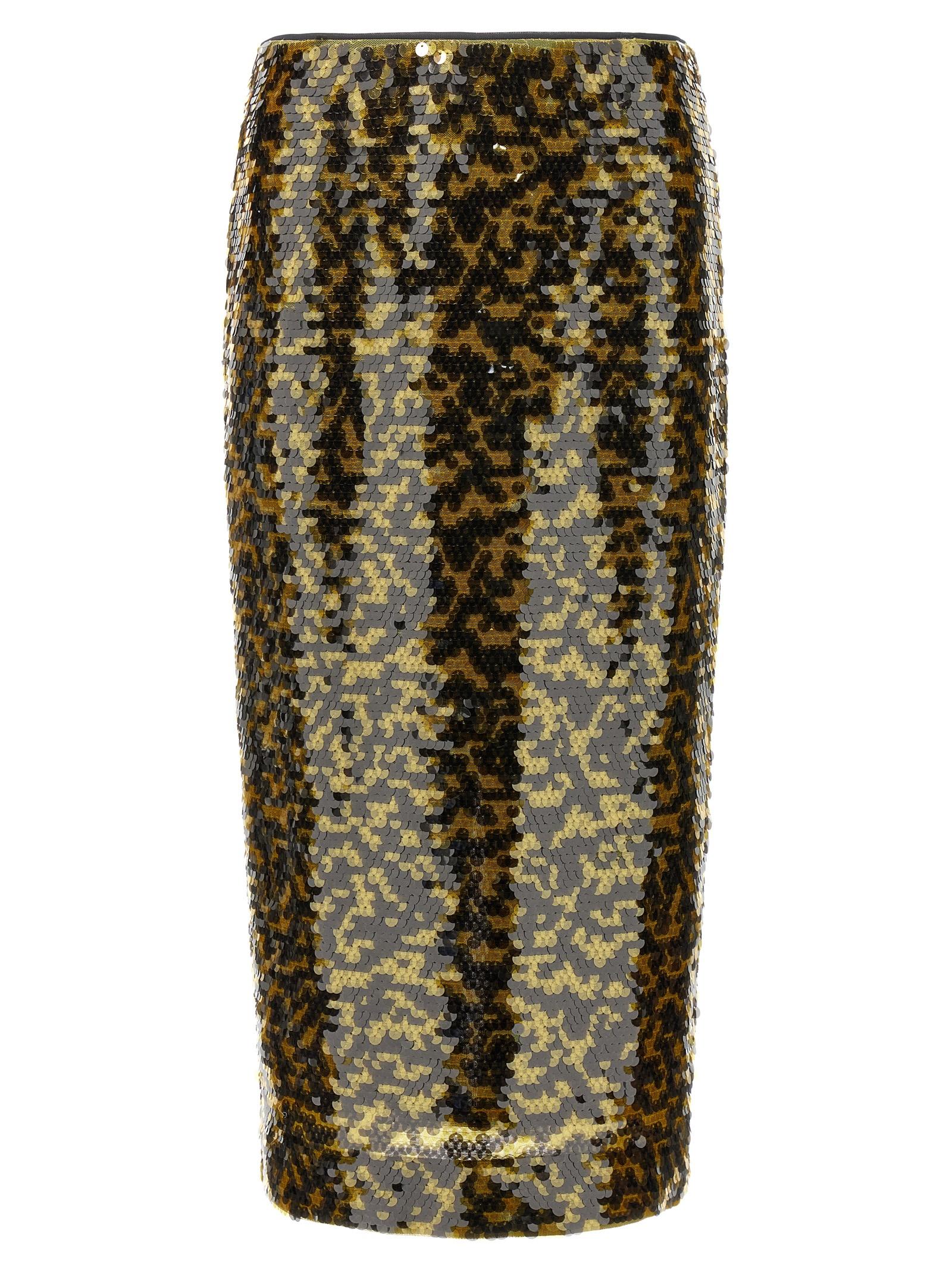 staud ciara skirt yellow polyester - women
