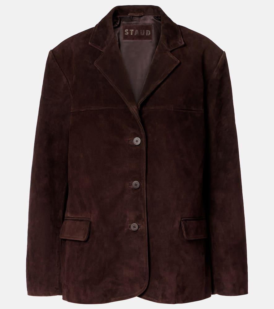 staud corrine suede jacket