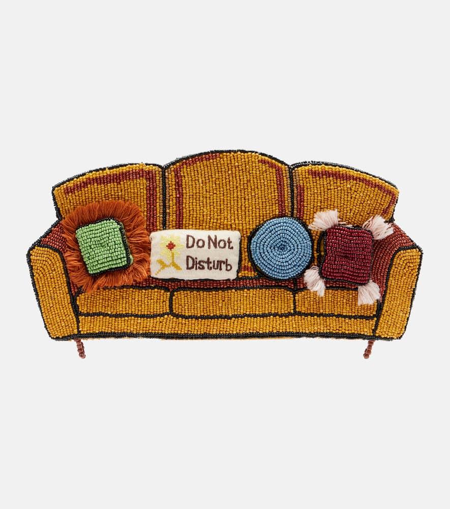 staud couch beaded clutch