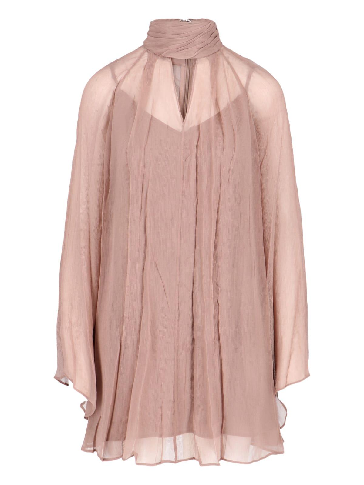 staud esther mini chiffon dress