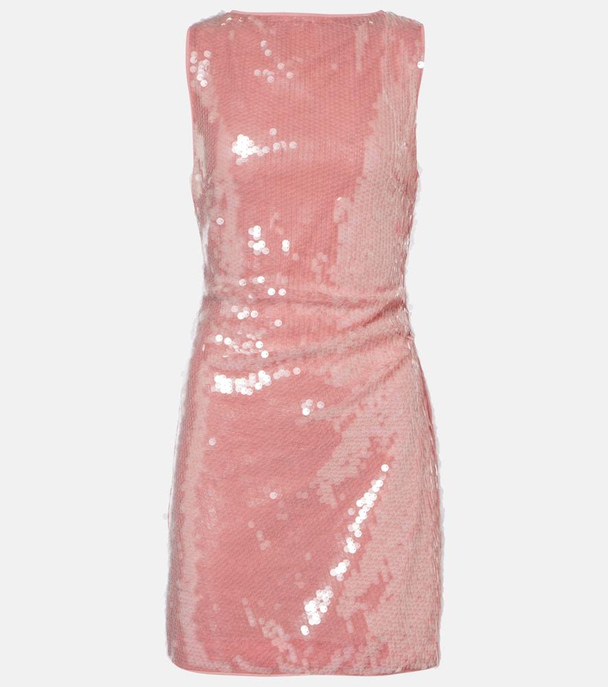 staud eton sequined minidress