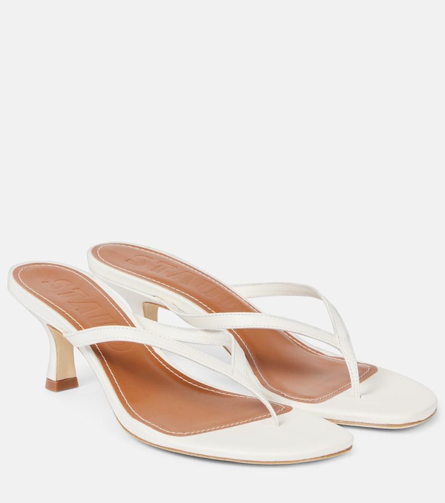 staud freja leather thong sandals