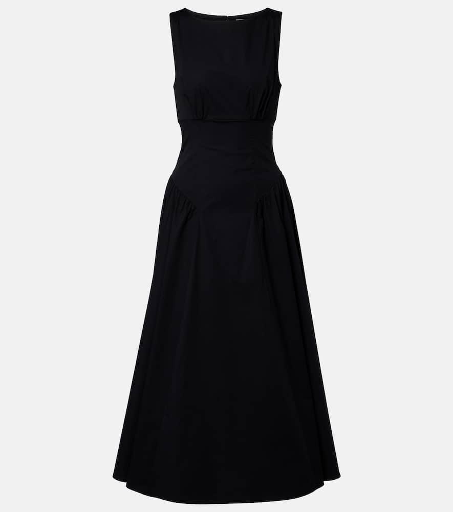 staud gwen cotton midi dress