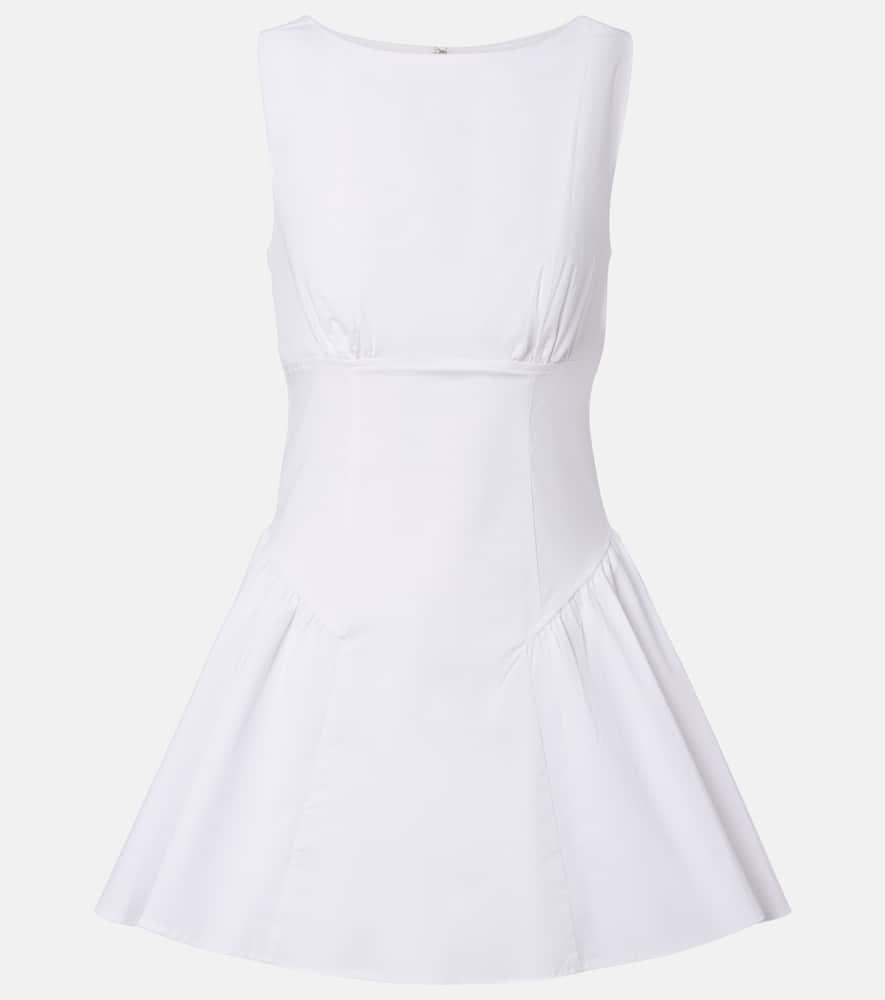 staud gwen cotton minidress