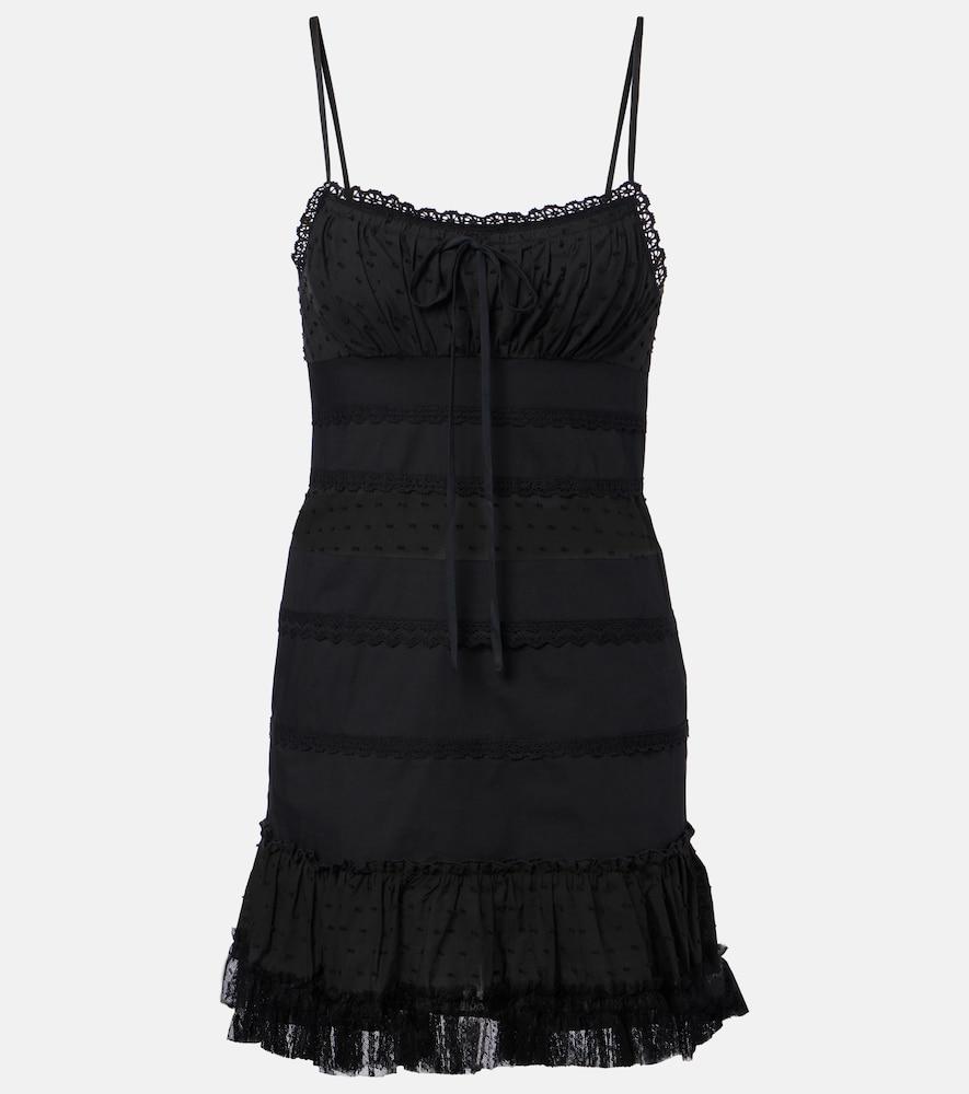 staud halie ruffled cotton