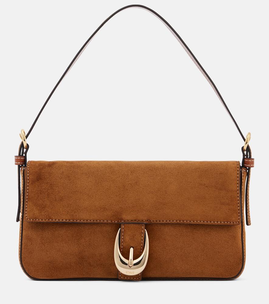 staud harlow suede shoulder bag