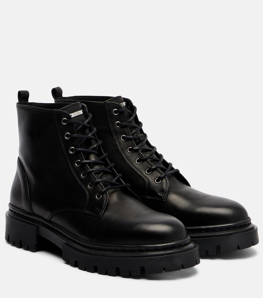 staud henry leather combat boots