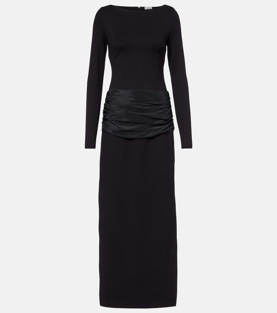 staud holland draped maxi dress