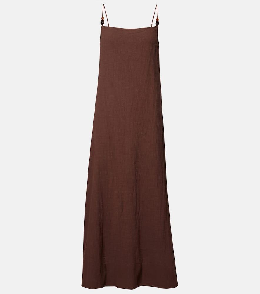staud laura cotton gauze maxi dress