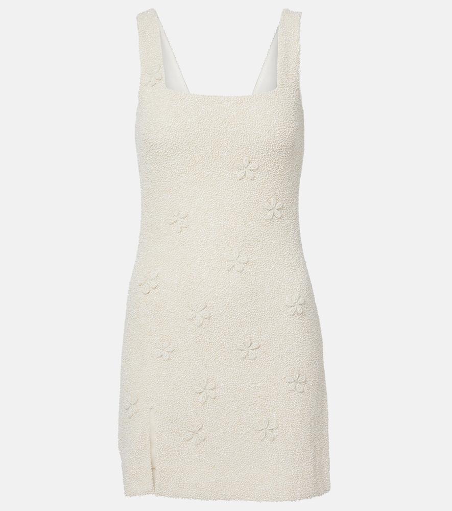 staud le sable beaded minidress