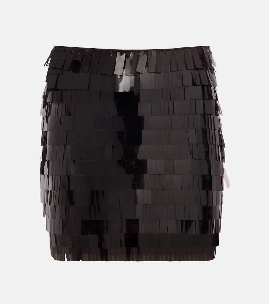 staud max sequined mesh miniskirt