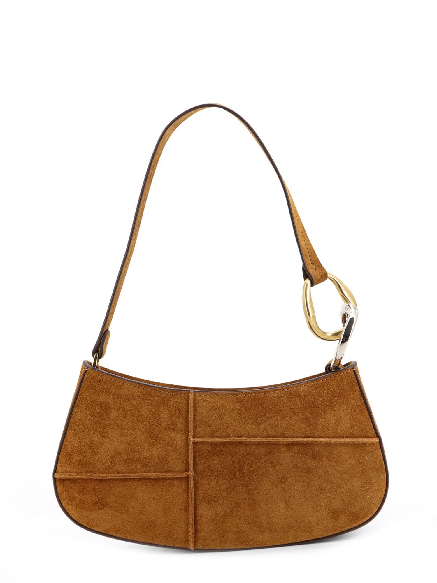 staud ollie suede shoulder bag