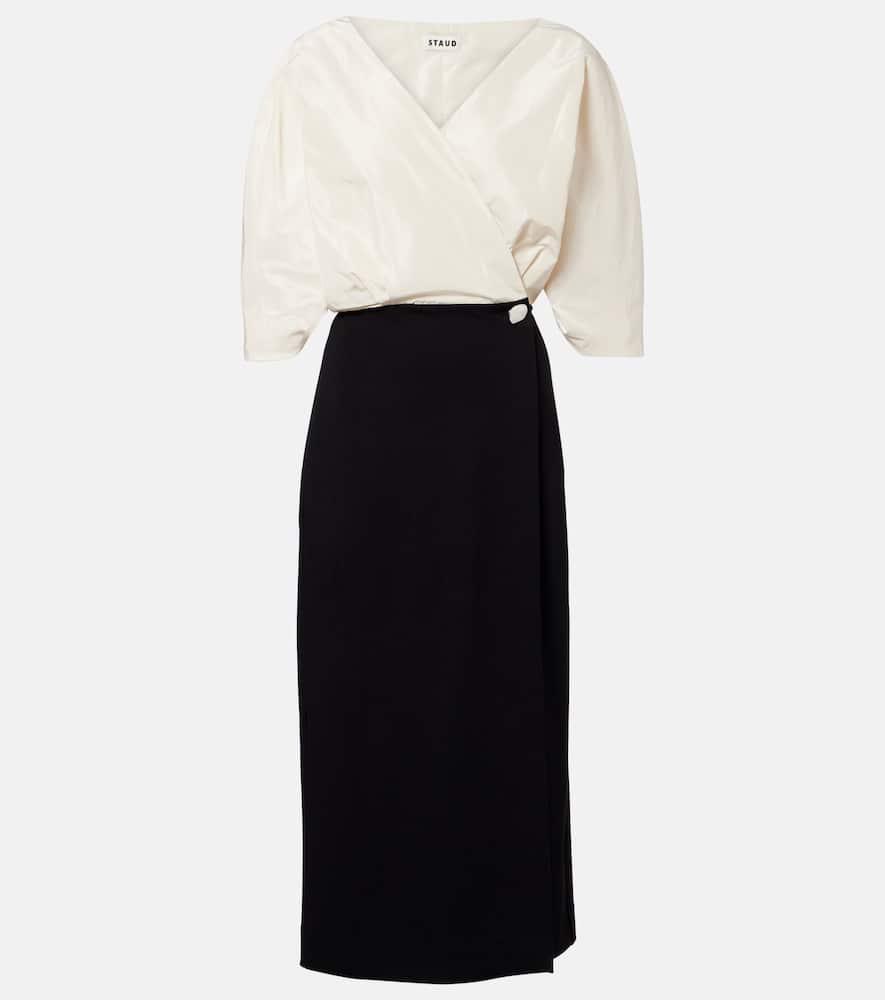 staud orion wrap dress
