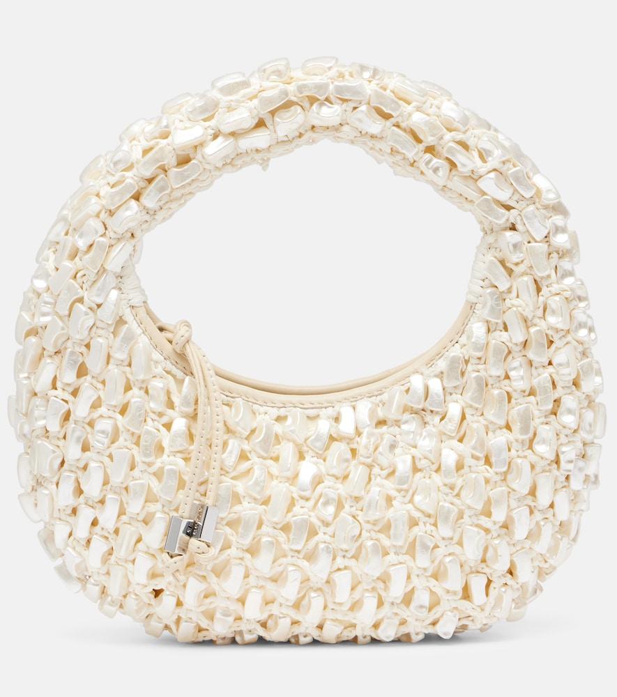 staud reef crochet embellished shoulder bag