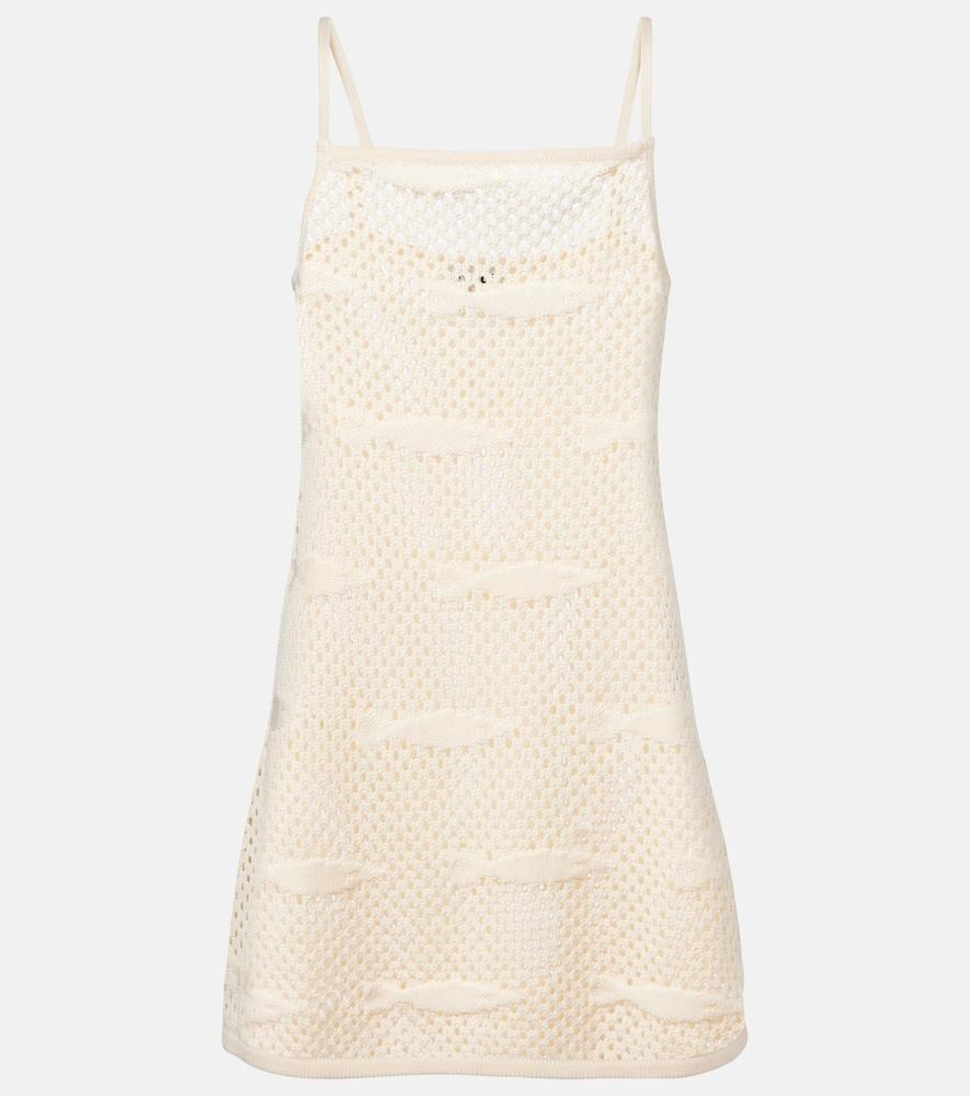 staud rio crochet cotton beach dress