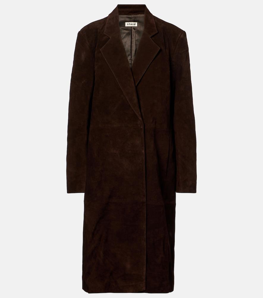 staud sabine suede coat