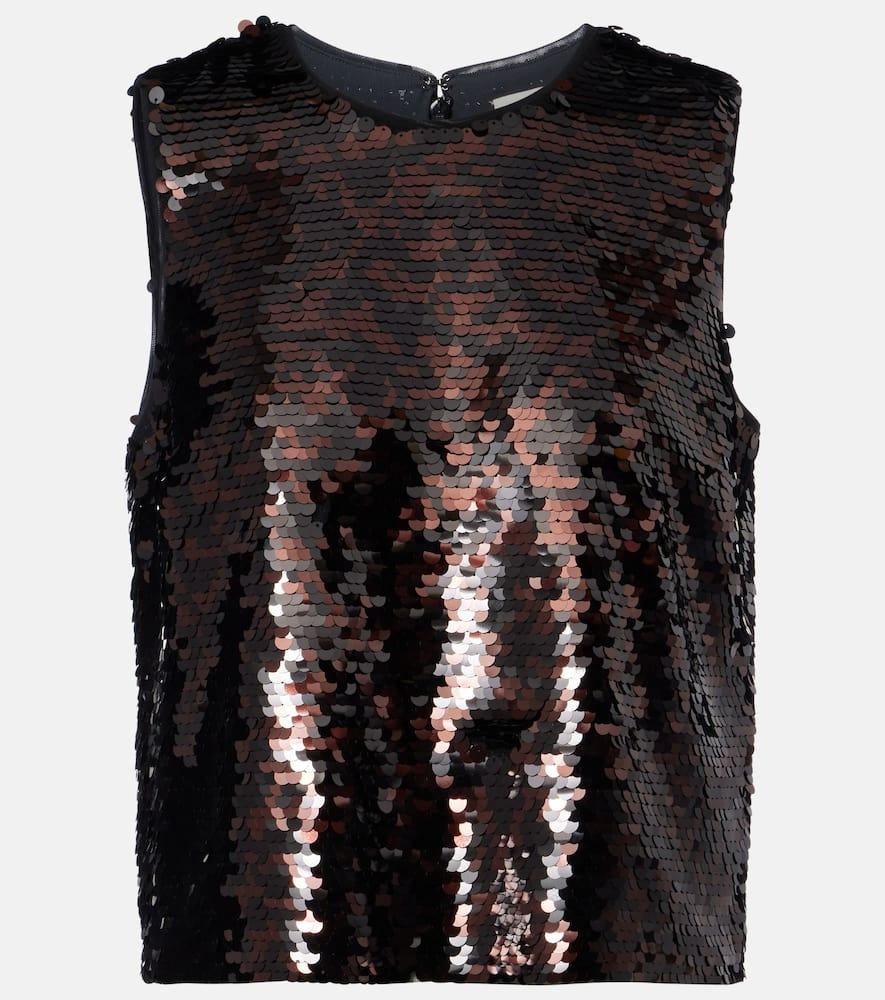 staud sequined top