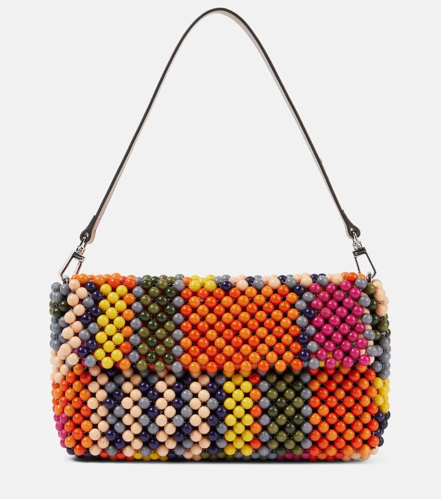 staud timmy small beaded shoulder bag
