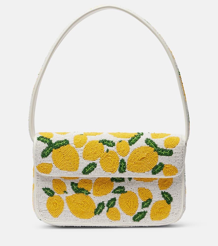 staud tommy beaded shoulder bag