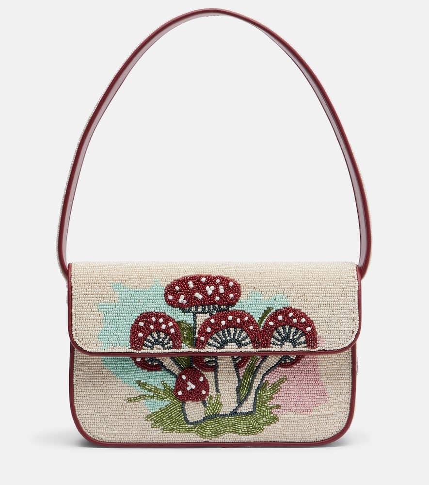 staud tommy beaded shoulder bag