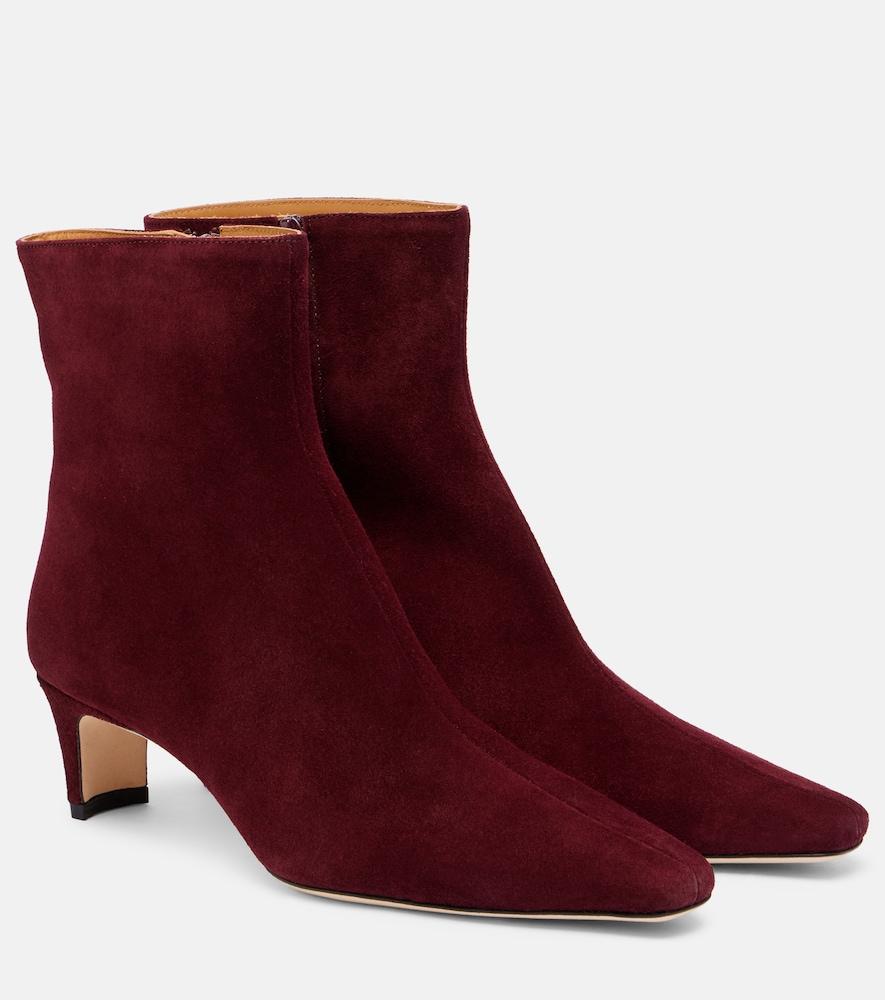 staud wally 55 suede ankle boots