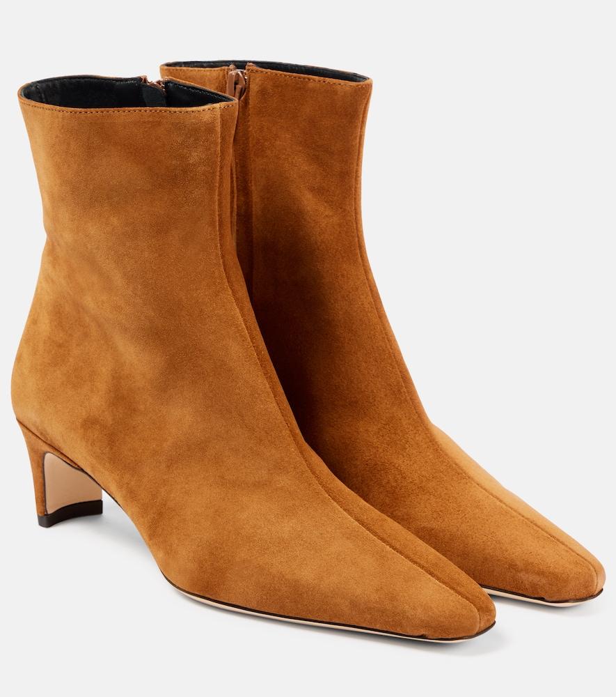 staud wally 55 suede ankle boots