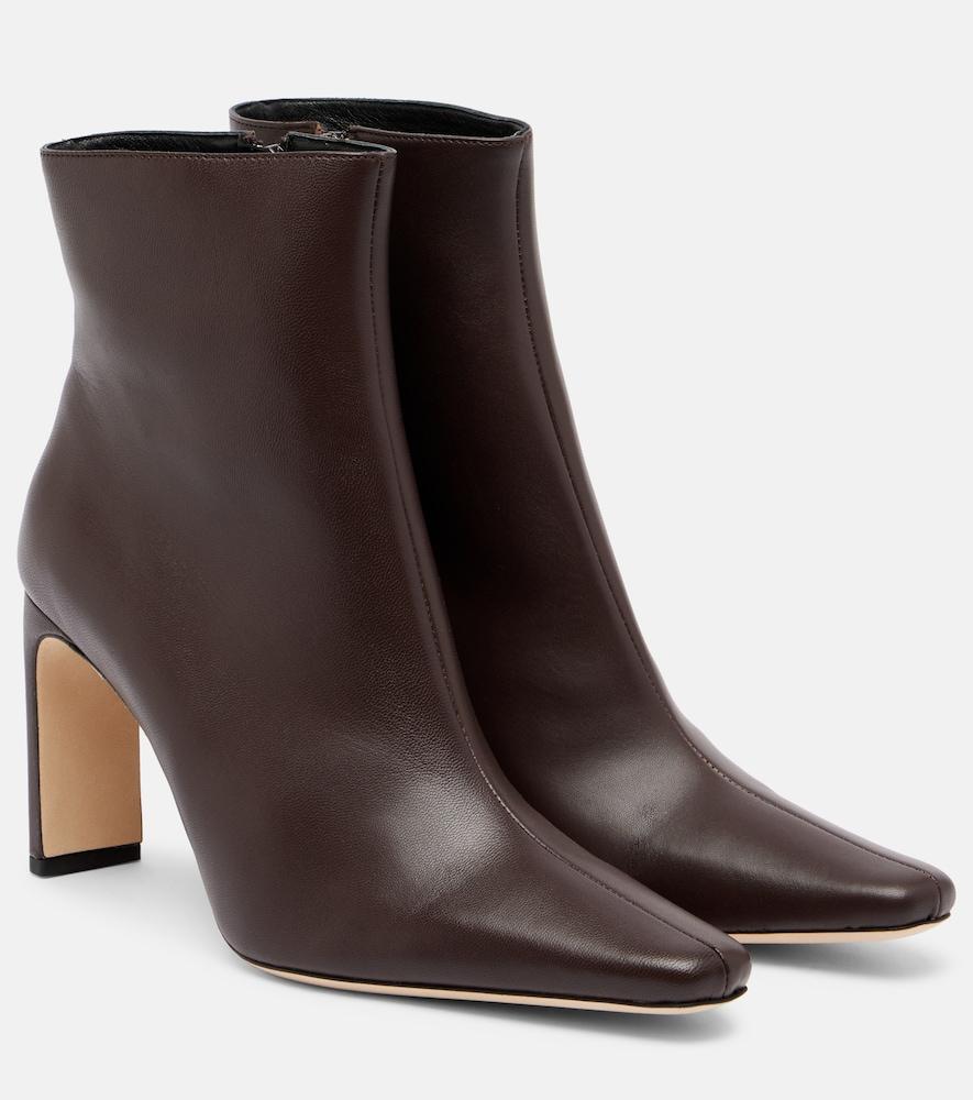staud wally 90 leather ankle boots