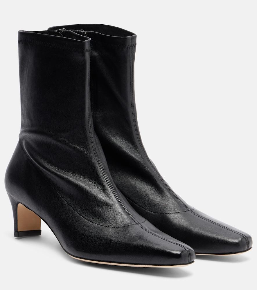 staud wally leather ankle boots