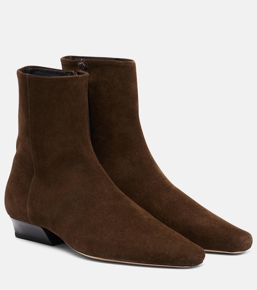 staud wally suede ankle boots