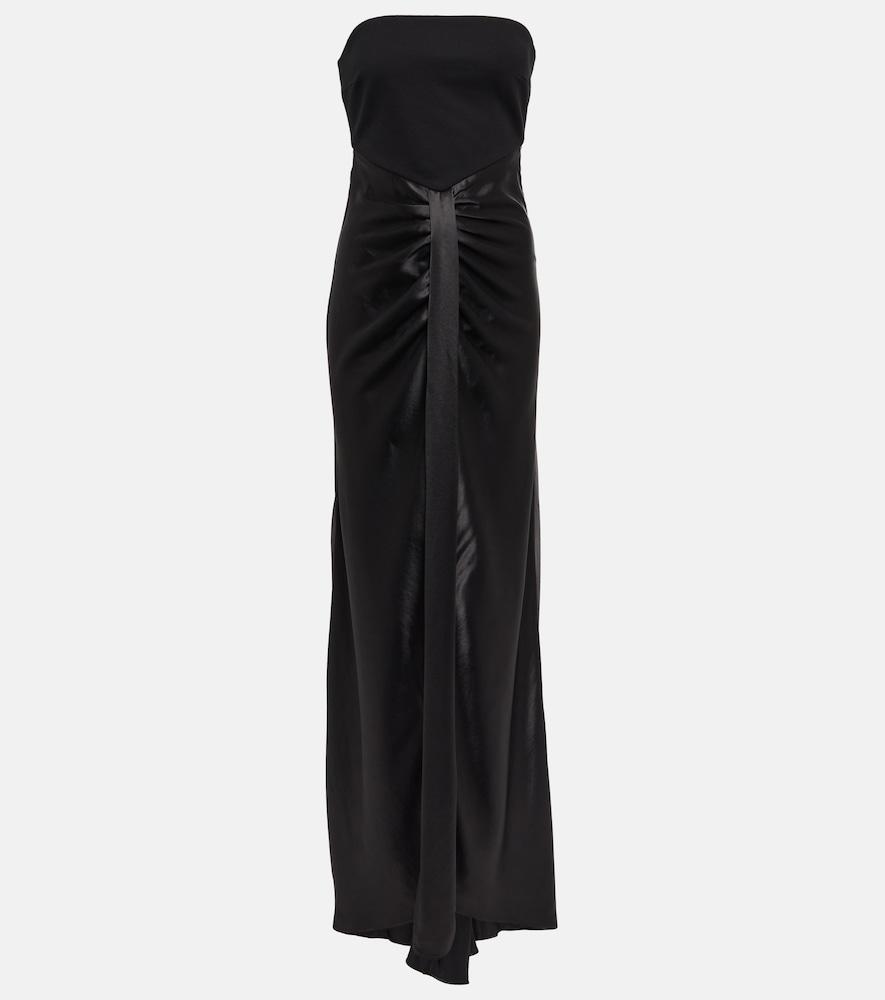 staud wayfaring strapless maxi dress