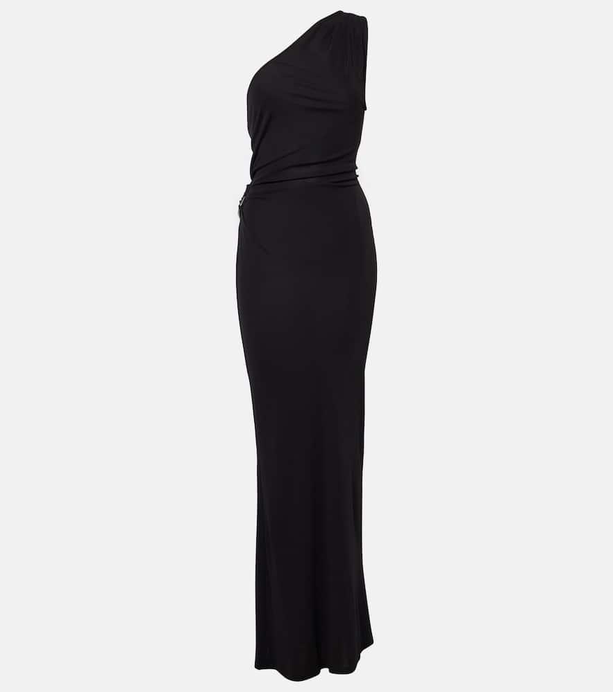 staud zenith gathered jersey maxi dress