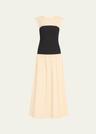 stefania colorblock maxi dress