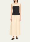 stefania colorblock maxi dress