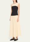 stefania colorblock maxi dress