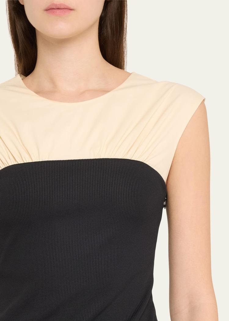 stefania colorblock maxi dress