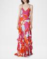 stella abstract-print ruffle maxi dress