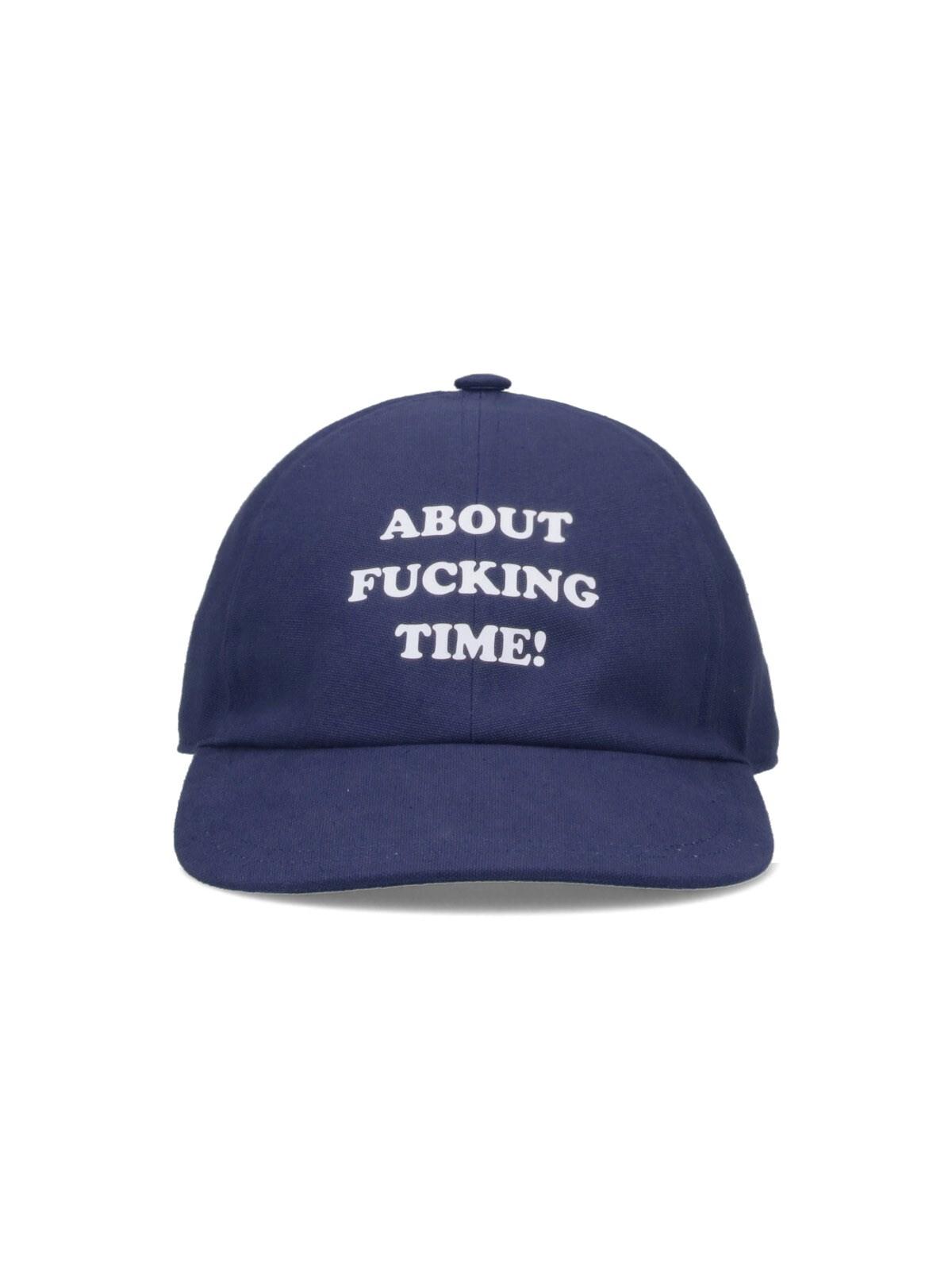 stella mccartney 'about f*****g time!' baseball cap