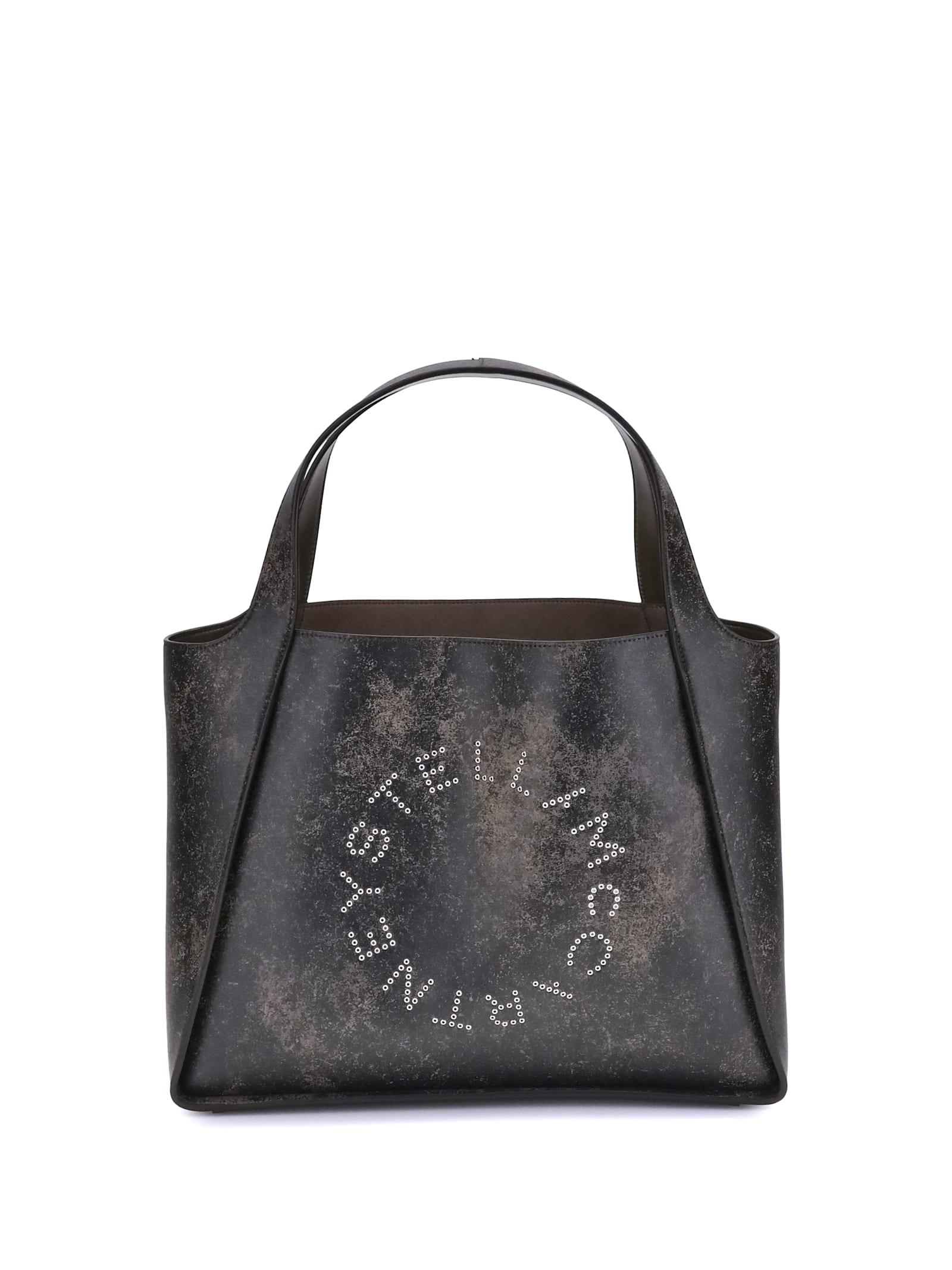 stella mccartney aged effect tote bag