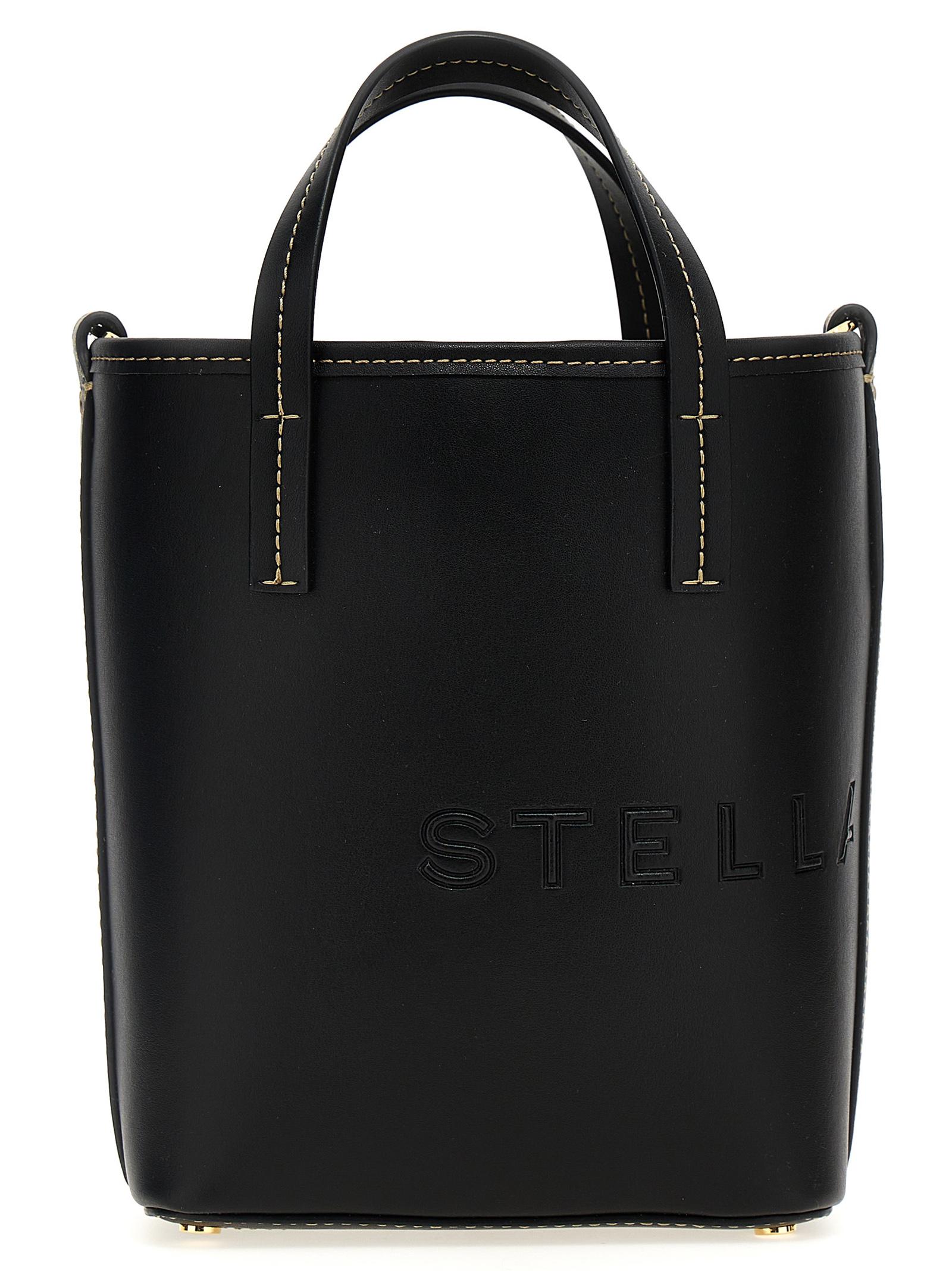 stella mccartney alter mat bucket bag black polyamid polyurethane hand - women