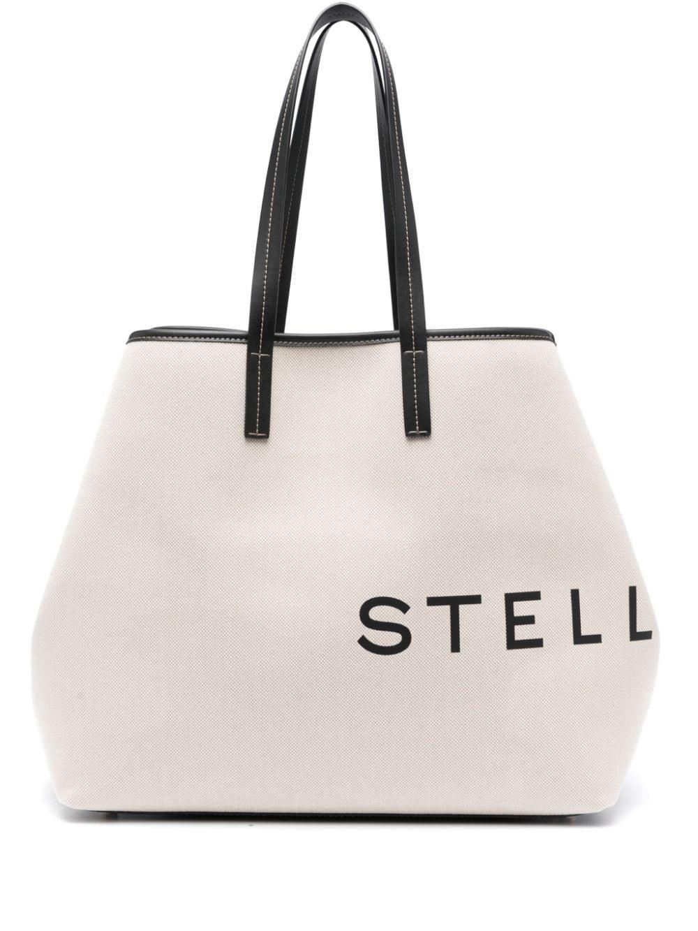 stella mccartney bags beige exterior: cotton - women