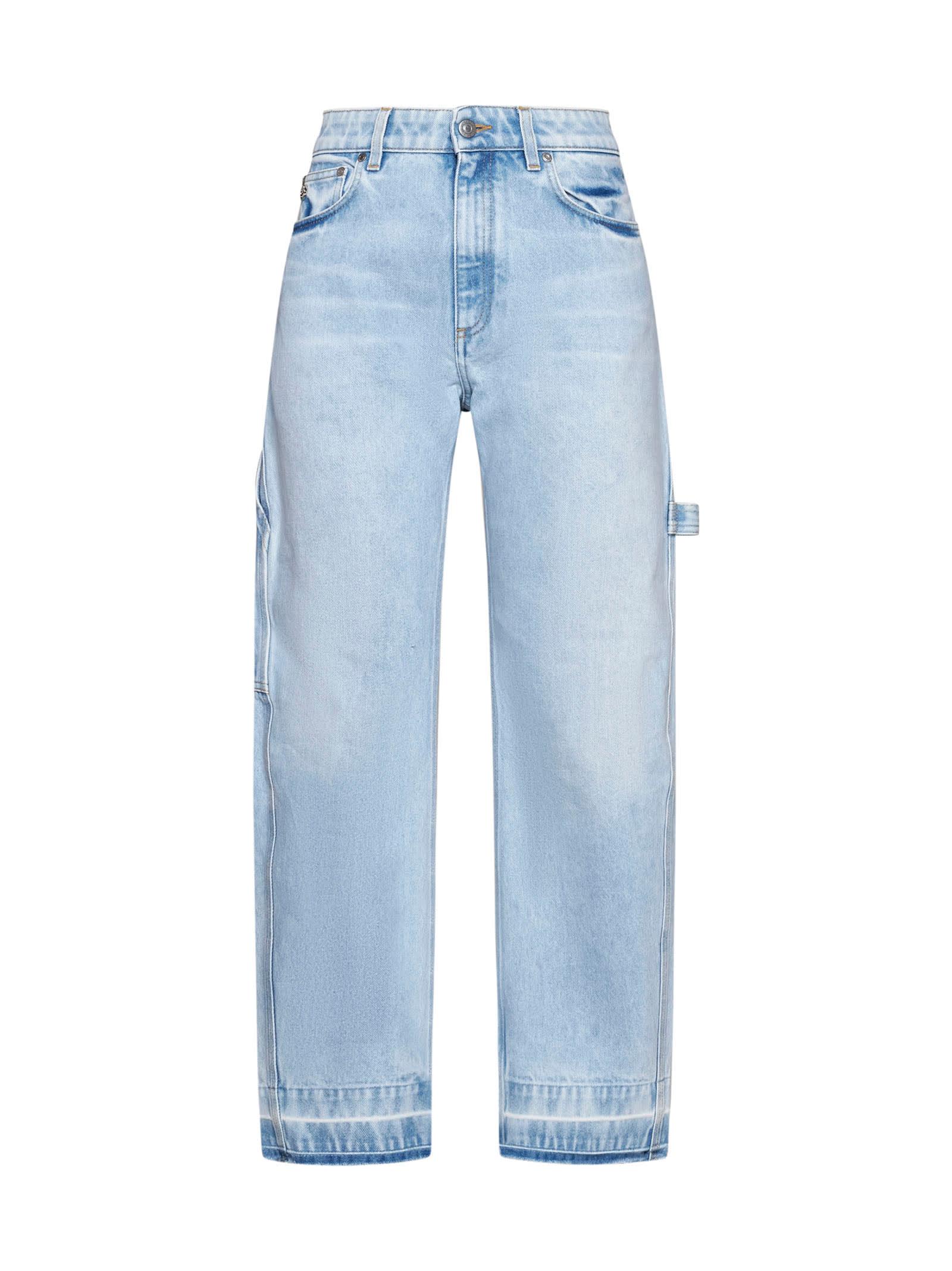 stella mccartney banana leg utility jeans