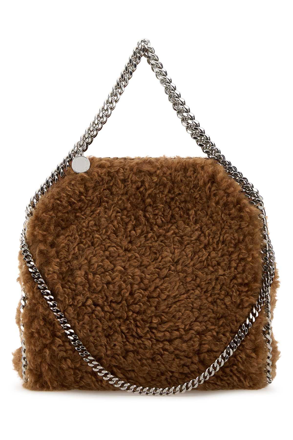 stella mccartney biscuit alter mat shearling mini falabella handbag